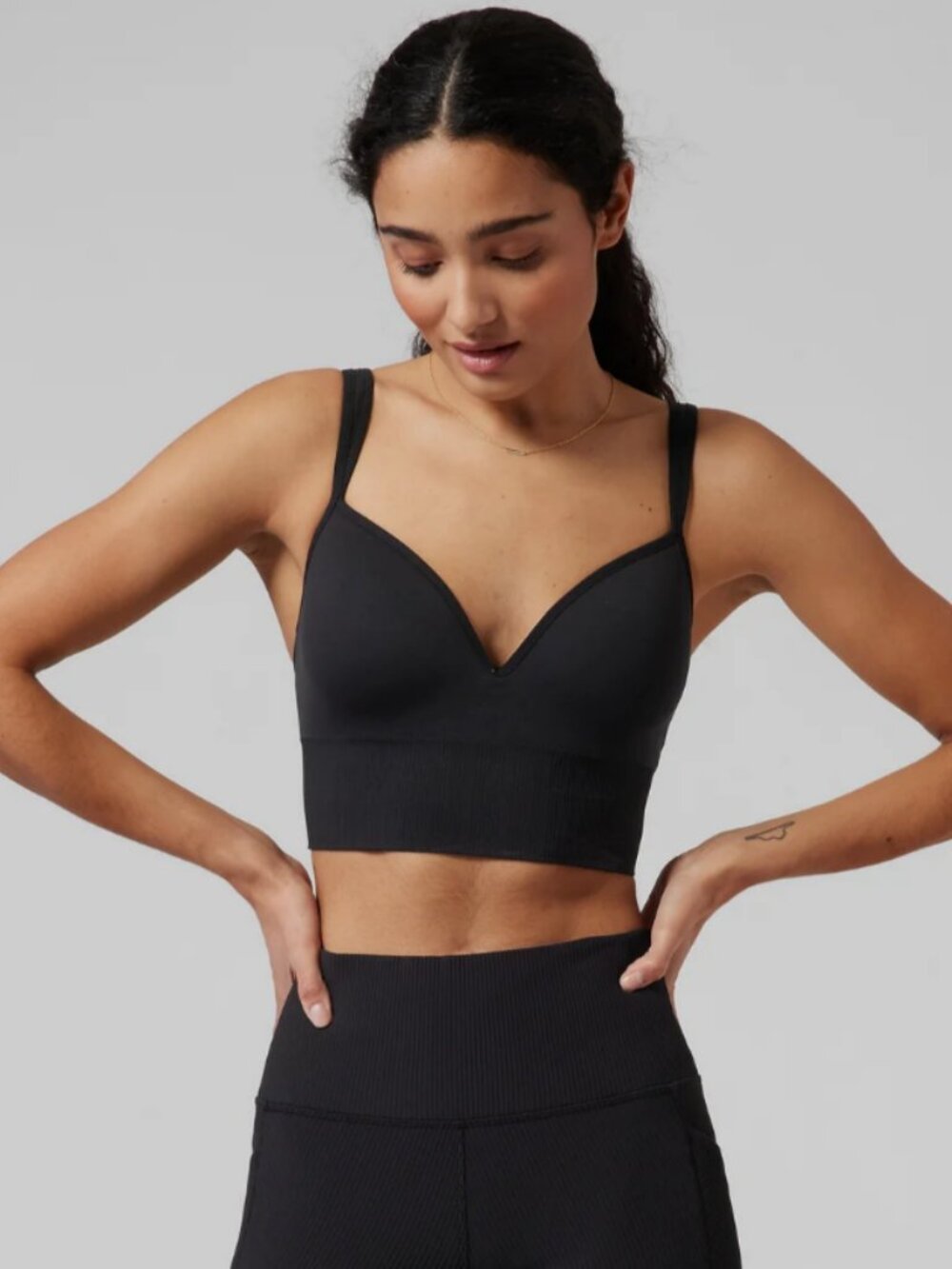 Athleta embrace bra a-c black size small
